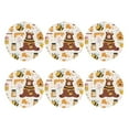 thumbnail image 2 of Balery 6 Pcs Cute Bee Honey Jar Hive Bearleather Coasters Set, Drink Table Cup Coasters For Living Room Kitchen Coffee Decor, 2 of 9
