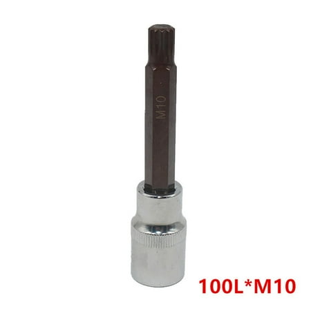 

1PC 1/2inch Alloy Torx Screwdriver Bit 12 Point Socket Bits M5- M12 55/100mm
