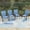 Blue, variant on MF Studio Set of 4 Outdoor Patio Dining Chairs, Steel Frames with Textilene, Black & Brown