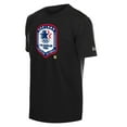 thumbnail image 3 of Men's New Era Black Los Angeles Dodgers x The Heritage Collection LA84 Summer Olympics T-Shirt, 3 of 4