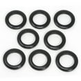 thumbnail image 2 of Dritz Curtain Grommets, 1-9/16" (40 mm) Inner Diameter, Heavy-Duty Plastic, Texured Black Color, Snap-On Design, Tool-Free Installation, 8-Pack, 2 of 5