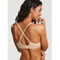 thumbnail image 3 of Women's Lightly Padded Balconette Bra Tshirt Supportive Demi Underwire Plus Size, 3 of 4