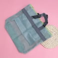 thumbnail image 4 of Tersarium Portable Mesh Beach Tote Bag Large-capacity Washing Storage Bag Swimming Pool Bag Picnic Tote with Zippered Pocket for Women Essentials (Sky-blue), 4 of 10