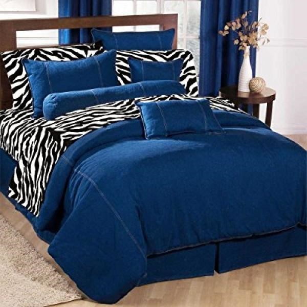 American Denim Duvet Cover Size Twin Walmart Com