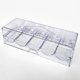 thumbnail image 3 of Clear Acrylic Poker Chip Rack with Cover/Casino Chip Tray with Lid, Holds 100 Chips Each, 3 of 5