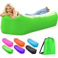 thumbnail image 1 of Inflatable Lounger Air Sofa 2022 Upgraded Air Chair with Portable Bag,Camping Inflatable Sofa, Green, 1 of 5