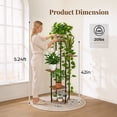 thumbnail image 2 of 5 Tier Tall Plant Stand for Outdoor Indoor Corner Plant Shelf Plant Rack Plant Holder Flower Holder for 7 Pots, 42"H×18"L×18"W, 2 of 14