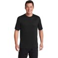 thumbnail image 3 of Hanes Cool DRI TAGLESS Men`s T-Shirt, 2XL, Black Heather, 3 of 6