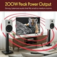 thumbnail image 2 of Pyle 6.5” Bookshelf Speakers – Pair of Wired Home Theater Speakers with Wall Mount Brackets, 2-Way HiFi Design with Fiberglass Cone & Soft Dome Tweeter, Compact Size 11.7” x 7” x 6.5”, White, 2 of 3