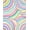 Red, Pattern 2, variant on ODIKA 4'x6' Machine Washable Non-Slip Area Rug, Cascading Bands Jubilee Design High Traffic Rug, Pink, 702947