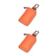 thumbnail image 1 of Cartera de cuero Sonducket monedero organizador de tarjetas de crédito con cierre de cremallera Naranja 2piezas, 1 of 6