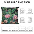 thumbnail image 5 of Chilfamy Tropical Cactus Tree Flower Print Throw Pillow Covers Fashion Throw Pillow Case Soft Couch Pillows Decorative Square Pillow Covers for Sofa Living Room, 5 of 5