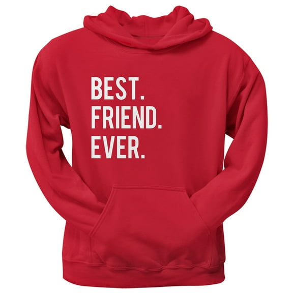 Valentine's Day Best Friend Ever Red Pullover Hoodie - 2X-Large