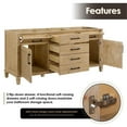thumbnail image 5 of Solana 72" Wood Vanity Base in Weathered Fir without Top and Sink no Mirror, 5 of 12