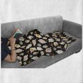 thumbnail image 6 of Oriental Soft Flannel Fleece Throw Blanket, Traditional Lanterns Stars Flowers and Moon Cultural Pattern, Cozy Plush for Indoor and Outdoor Use, 60" x 80", Charcoal Grey and Multicolor, by Ambesonne, 6 of 6