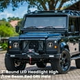 thumbnail image 2 of 2PC DRL 7'' Round Halo LED Headlights Red Turn Signal For Jeep Wrangler JK TJ LJ, 2 of 7