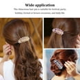 thumbnail image 3 of Femme Cristal Strass Épingle à Cheveux Vacances Fête Voyage Date Fournitures Strass Épingle à Cheveux Décor Mode Pinces à Cheveux Portable pour Femme Rose, 3 of 7