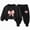 H226-Black, variant on Toddler Girl Clothes Kid Fall Outfit Ruffle Sleeve Shirt Top Floral Pants Winter Clothing Set,Black,6-7 Y