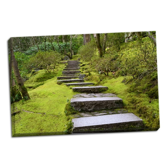 Gango Home Decor Steps II by Brian Moore (Ready to Hang); One 36x24in Hand-Stretched Canvas