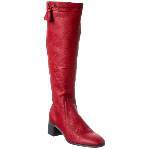 Arche Teorna Leather Knee-High Boot, 40, Red