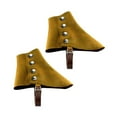 thumbnail image 3 of Polainas de gánster para hombre, regalo de Halloween, accesorios fotográficos, fundas para botas de pirata medieval de los años 20 Marrón, 3 of 9
