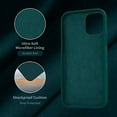 thumbnail image 5 of Cordking Designed for iPhone 12 Pro Case, Designed for iPhone 12 Case, Silicone Shockproof Phone Cover with [Soft Anti-Scratch Microfiber Lining] 6.1 inch, Teal, 5 of 7
