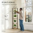 thumbnail image 6 of "FENLO 64"" 4-Light Modern Wood Dimmable Rustic/Lodge Floor Lamp, Fully Rotatable LED", 6 of 6