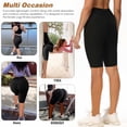 thumbnail image 6 of Women Ruched Yoga Shorts Butt Lifting High Waist Tummy Control Workout Shorts Leggings Textured Scrunch Booty Hot Pants, 6 of 6