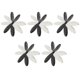 thumbnail image 3 of 20pcs Propellers Airscrew Replace For Hubsan X4 H107 Accessory Black+white, 3 of 5