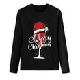 thumbnail image 3 of TopLLC Chandails de Noël Laids pour Femmes Mode Décontractée Imprimé de Noël Col Rond Manches Longues en Liquidation, 3 of 5