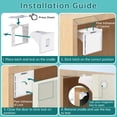 thumbnail image 4 of Xueyu Magnetic Cabinet Locks, Magnetic Baby Proofing Cabinet Locks for 12 Locks and 3 Keys, Locks for Kitchen, Cabinets and Drawers, Invisible from Outside, No Tools, Easy Installation, 4 of 8