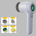 thumbnail image 2 of Brosse à Récurer Sans Fil avec Affichage LED - 5 Têtes de Brosse pour Nettoyage Autour, 2 of 4