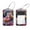 multicolored 4, variant on 2 Pcs Love Heart Skull Luggage Tag for Suitcases, Leather Baggage Tags Identifiers for Travel, Stainless Steel Loop Name ID Label for Women Bag Backpack