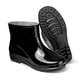 thumbnail image 5 of Botas de lluvia cortas de plástico 3508, zapatos de agua para mujer, tubo bajo, PVC, tendón de res, suela gruesa, forro polar, zapatos de trabajo de color sólido, botas de lluvia impermeables, 5 of 5
