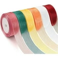 10 Yards/Lot Sheer Chiffon Ribbon Organza Satin Ribbons For Gift
