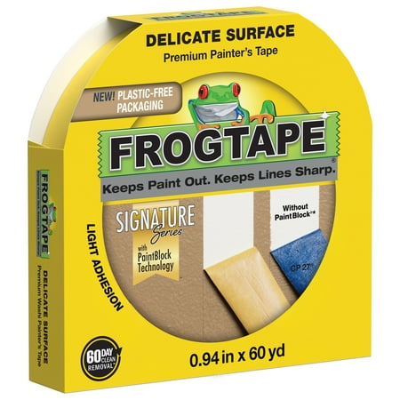 FrogTape .94 in. x 60 yd. Yellow Delicate Surface Painter's Tape