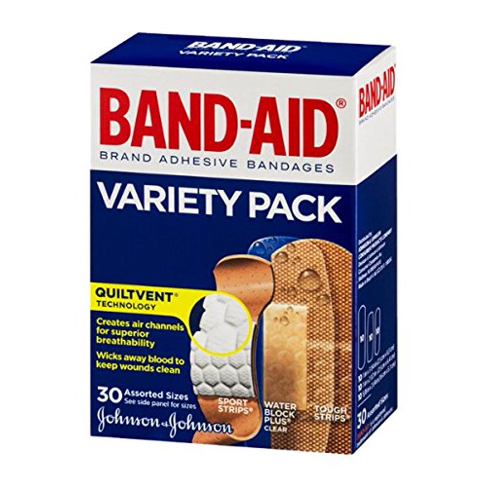 2 Pack - BAND-AID Variety Pack 30 Each - Walmart.com - Walmart.com