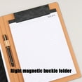 thumbnail image 4 of Multi-function Business Folder Leather Manager Splint Magnet Contract Folder Business Contract Book, 4 of 6
