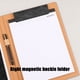 thumbnail image 4 of Organizador de contratos en cuero, portafolio magnético, carpeta multiuso, diseño elegante, para oficina, almacenamiento ordenado, carpeta de negocio, acero inoxidable, duradero, para trabajo,, 4 of 8