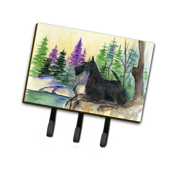 Carolines Treasures SS8101TH68 Scottish Terrier Leash Holder or Key Hook, Large, Multicolor