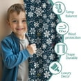 thumbnail image 3 of Blackout Kids Curtains,Dark Blue Christmas Snowflake Pattern Childrens Insulated Curtains Set Of 2,Bedroom Essentials,Toddler Room Decor 52"x63", 3 of 5