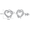 Heart Studs 3, variant on Yoursfs Silver Open Heart Stud Earrings for Women Platinum Plated Cubic Zirconia Earrings Studs Hypoallergenic Earring Jewelry for Wife Girlfriend Gifts