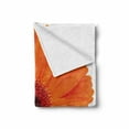 thumbnail image 2 of Orange Soft Flannel Fleece Throw Blanket, Flower of Gerbera Vivid Petals Close up Image Fresh Garden Botany Spring, Cozy Plush for Indoor and Outdoor Use, 70" x 90", Orange Red Burgundy, by Ambesonne, 2 of 6