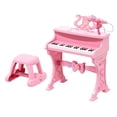 thumbnail image 4 of Piano con teclado de 37 teclas, juguetes musicales educativos para aprender a tocar. Rosa, 4 of 9