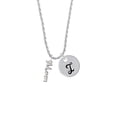 thumbnail image 2 of Delight Jewelry Silvertone Small Mom Script Silvertone Script Initial Disc - I - Charm Necklace, 20"+3", 2 of 4