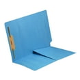 thumbnail image 1 of 11 pt Blue Folders, Full Cut End Tab, Letter Size, 1/2 Pocket Inside Front, Fastener Pos #1 (Box of 50), 1 of 3