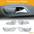 thumbnail image 3 of Cubierta de Tazón de Mango de Puerta Interior para Mazda CX60 2022-2024 Marco de Decoración de Mango de Puerta Interior Frontal Izquierdo Frontal Derecho Tono Plateado 4 Pcs, 3 of 6