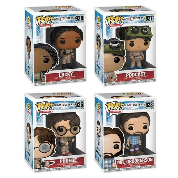 Funko POP! Movies - Ghostbusters Afterlife Vinyl Figures - SET OF 4 HUMANS (Podcast, Phoebe  2)