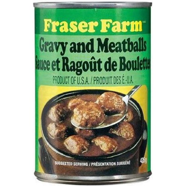 Fraser Farm Products Fraser Farm® Gravy And Meatballs, 425 g Walmart.ca