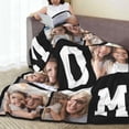 thumbnail image 3 of Dark Gray Throw Blanket 40x60 inch, Custom Funny Personalized Warm Flannel Blankets with Photos Text for Birthday Valentine Mother's Day Father's Day Customized Blanket Gift for Adult Child Blankets, 3 of 5